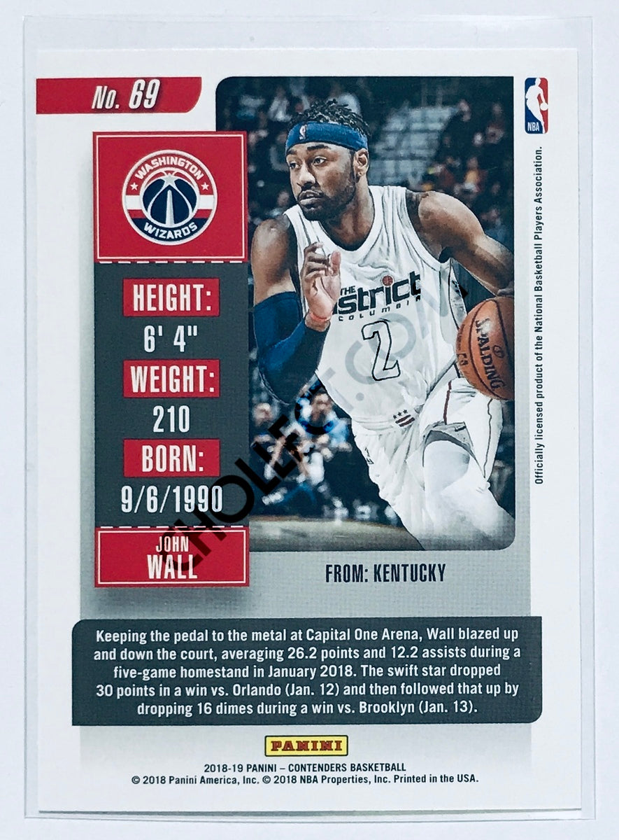 John Wall - Washington Wizards 2018-19 Panini Contenders #69