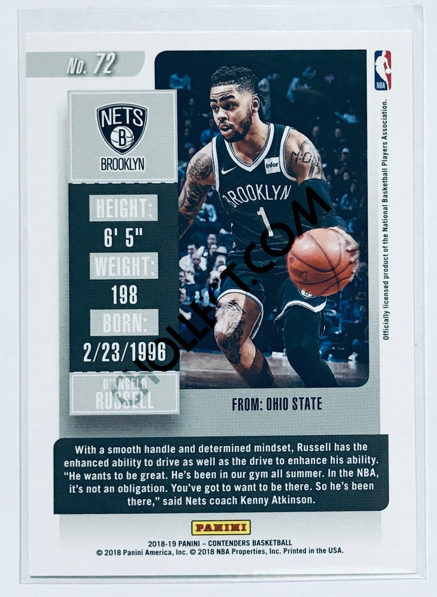 D'Angelo Russell - Brooklyn Nets 2018-19 Panini Contenders #72