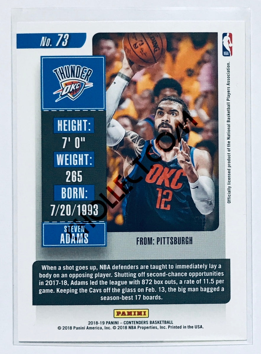 Steven Adams - Oklahoma City Thunder 2018-19 Panini Contenders #73