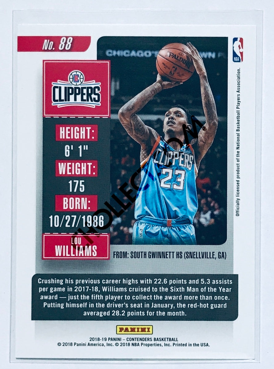 Lou Williams - Los Angeles Clippers 2018-19 Panini Contenders #88