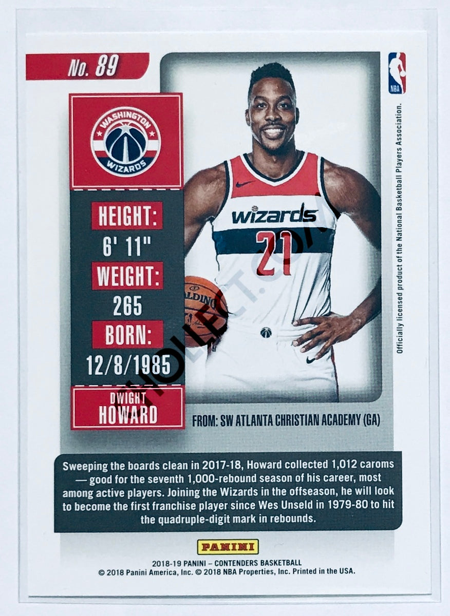 Dwight Howard - Washington Wizards 2018-19 Panini Contenders #89