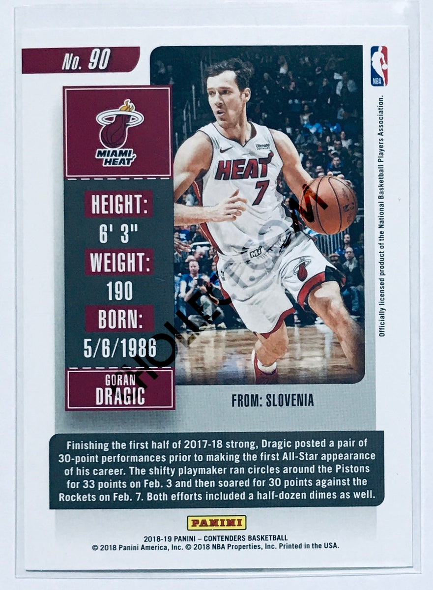 Goran Dragic - Miami Heat 2018-19 Panini Contenders #90