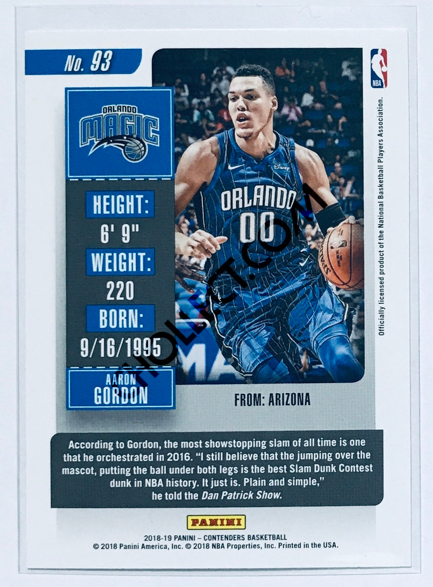 Aaron Gordon - Orlando Magic 2018-19 Panini Contenders #93