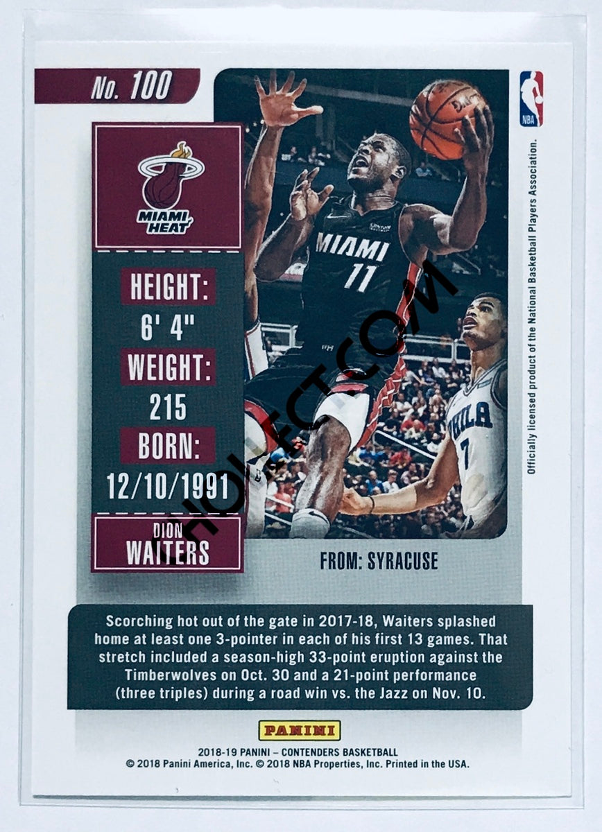 Dion Waiters - Miami Heat 2018-19 Panini Contenders #100