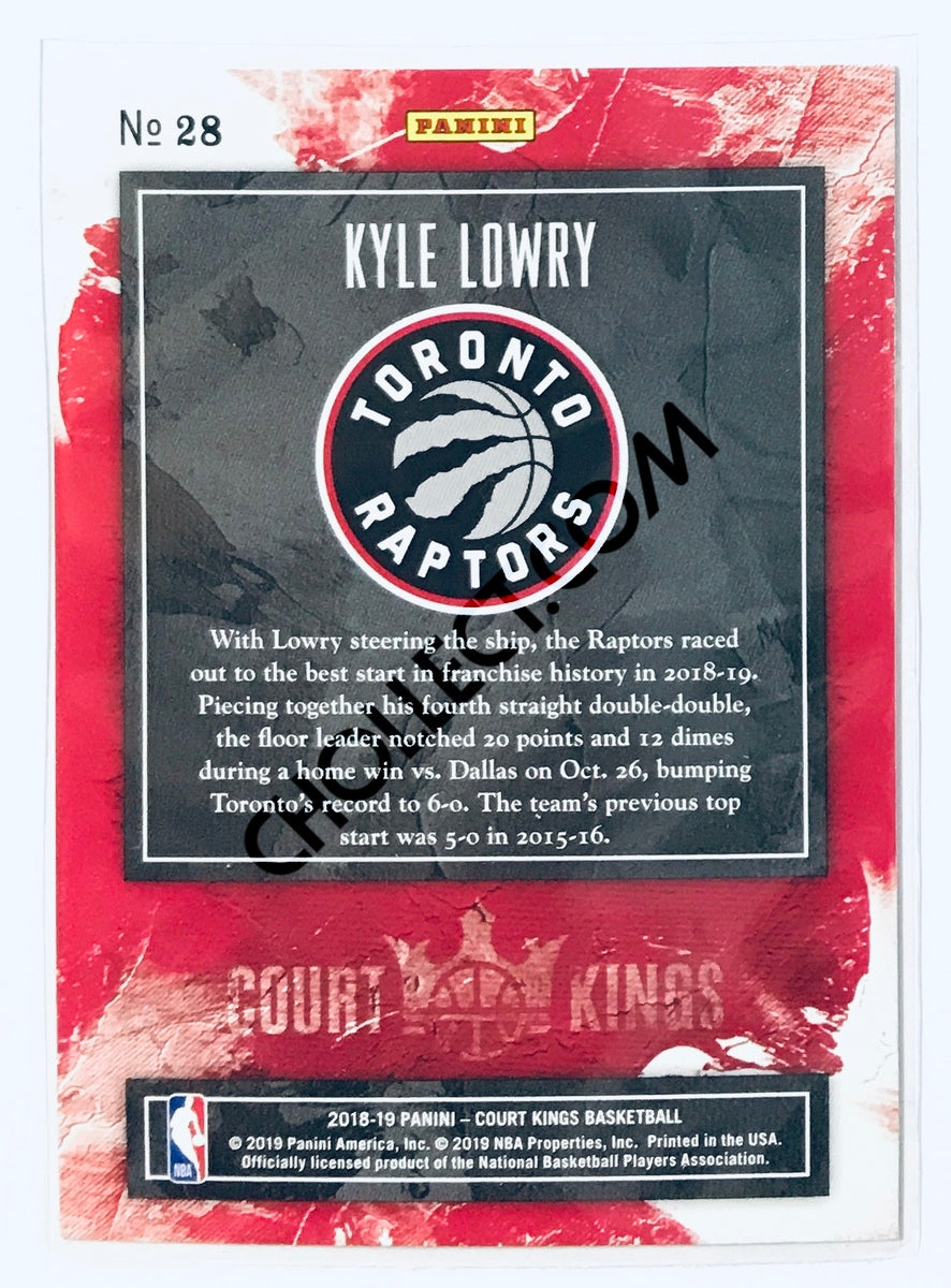 Kyle Lowry - Toronto Raptors 2018-19 Panini Court Kings #28