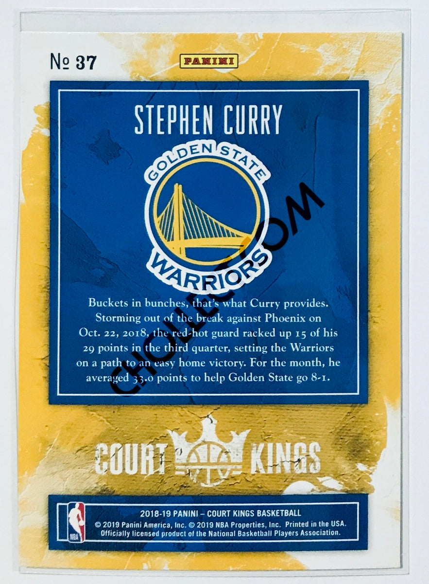 Stephen Curry - Golden State Warriors 2018-19 Panini Court Kings #37