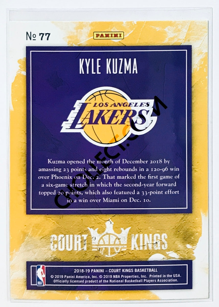 Kyle Kuzma - Los Angeles Lakers 2018-19 Panini Court Kings #77