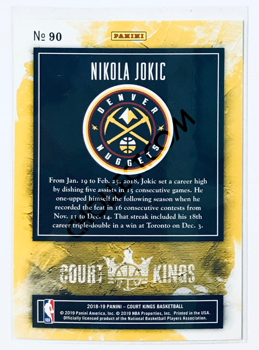 Nikola Jokic - Denver Nuggets 2018-19 Panini Court Kings #90