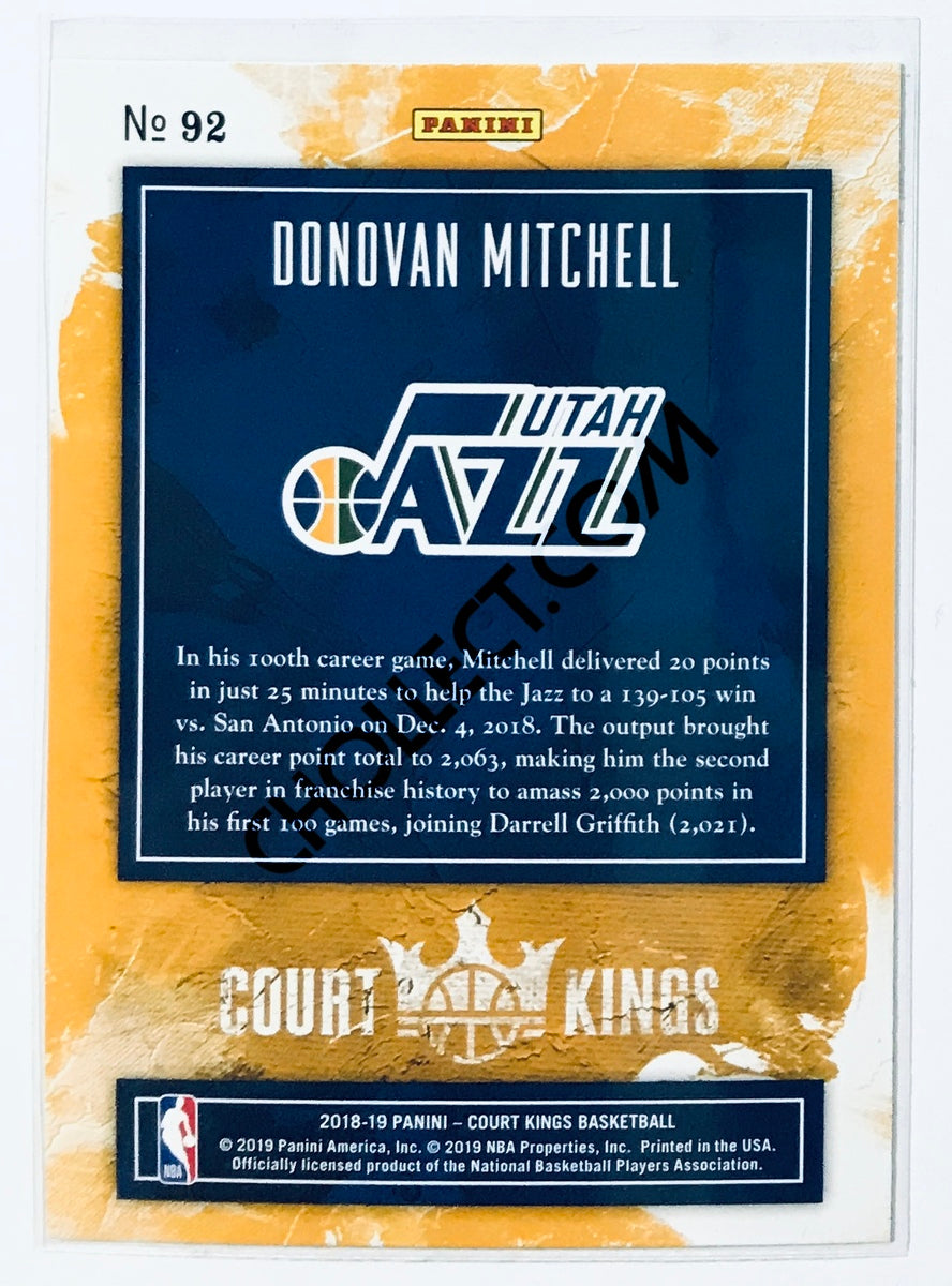 Donovan Mitchell - Utah Jazz 2018-19 Panini Court Kings #92