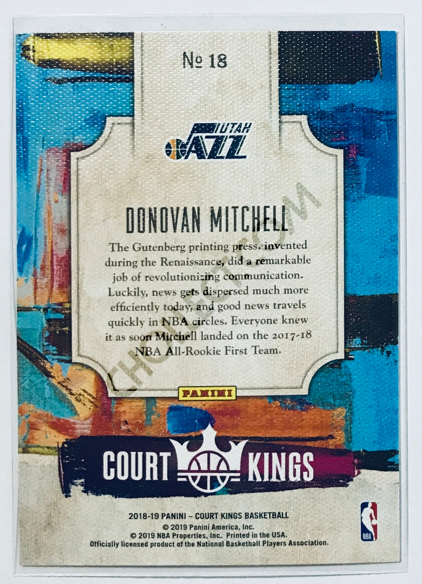 Donovan Mitchell - Utah Jazz 2018-19 Panini Court Kings Renaissance Men #18