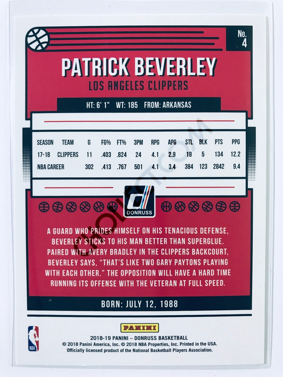 Patrick Beverley - Los Angeles Clippers 2018-19 Panini Donruss #4