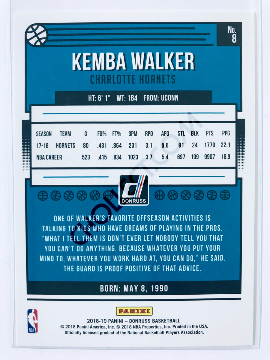 Kemba Walker - Charlotte Hornets 2018-19 Panini Donruss #8
