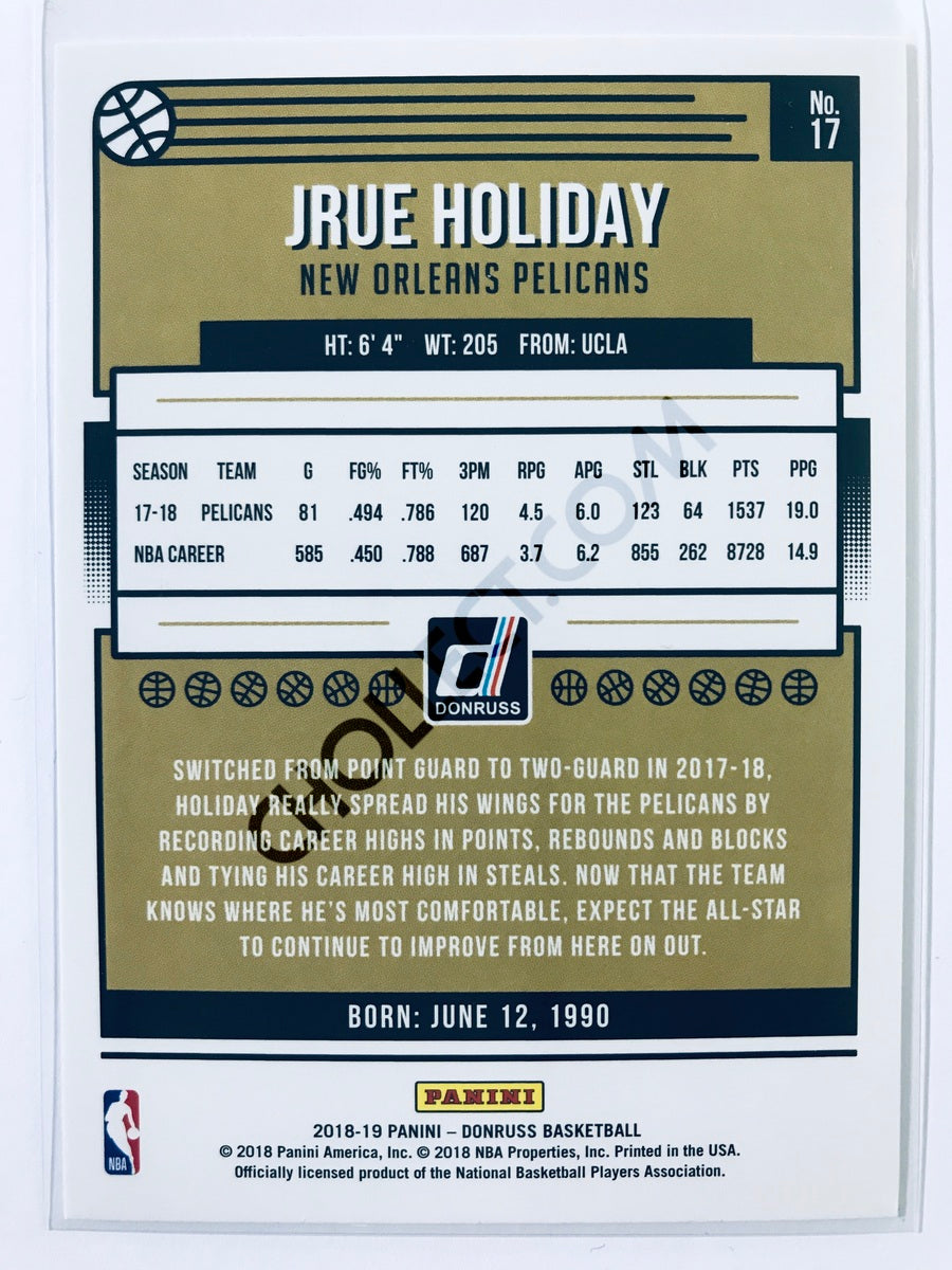Jrue Holiday - New Orleans Pelicans 2018-19 Panini Donruss #17