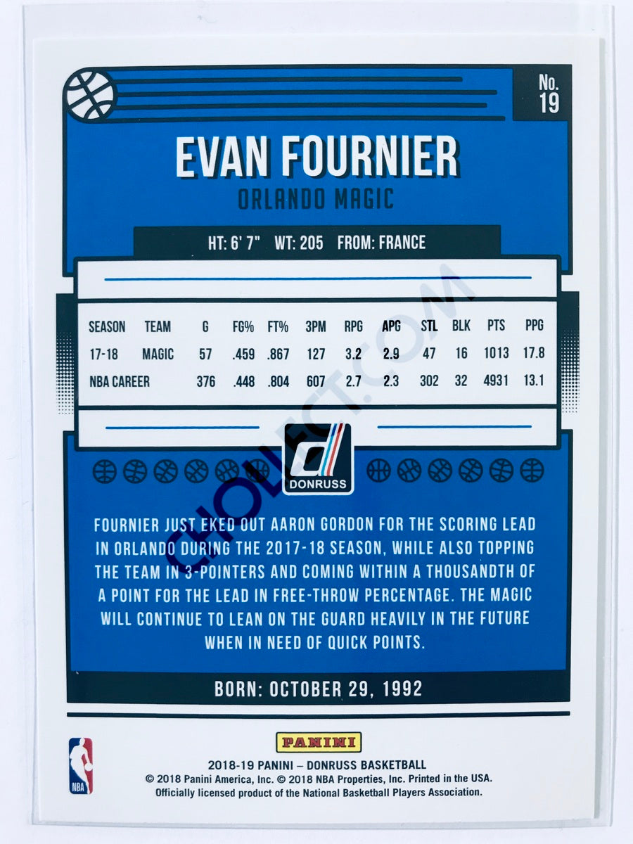 Evan Fournier - Orlando Magic 2018-19 Panini Donruss #19