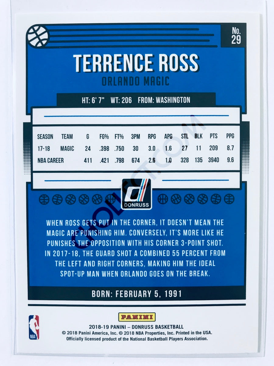 Terrence Ross - Orlando Magic 2018-19 Panini Donruss #29
