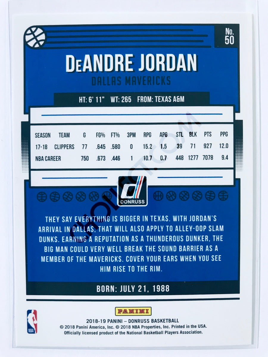 DeAndre Jordan - Dallas Mavericks 2018-19 Panini Donruss #50
