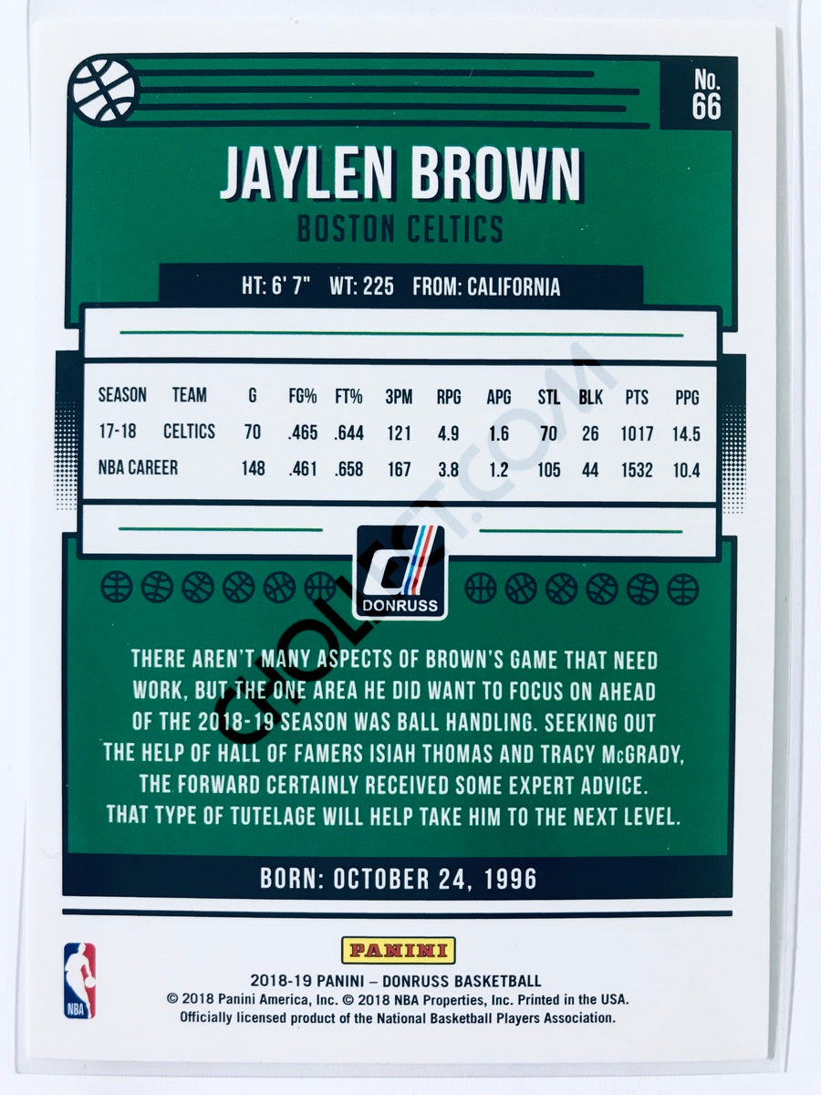Jaylen Brown - Boston Celtics 2018-19 Panini Donruss #66