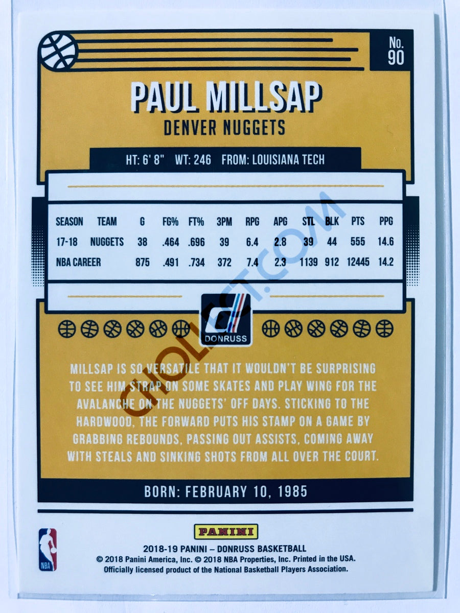 Paul Millsap - Denver Nuggets 2018-19 Panini Donruss #90