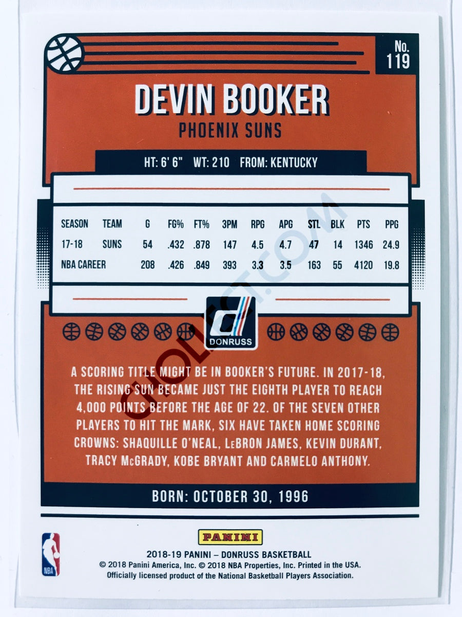 Devin Booker - Phoenix Suns 2018-19 Panini Donruss #119