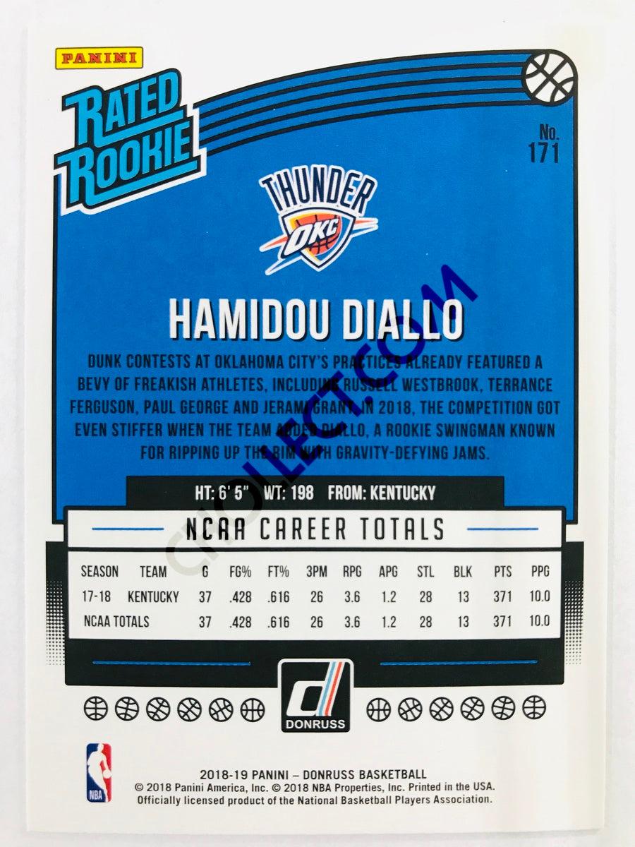 Hamidou Diallo - Oklahoma City Thunder 2018-19 Panini Donruss Rated Rookie #171