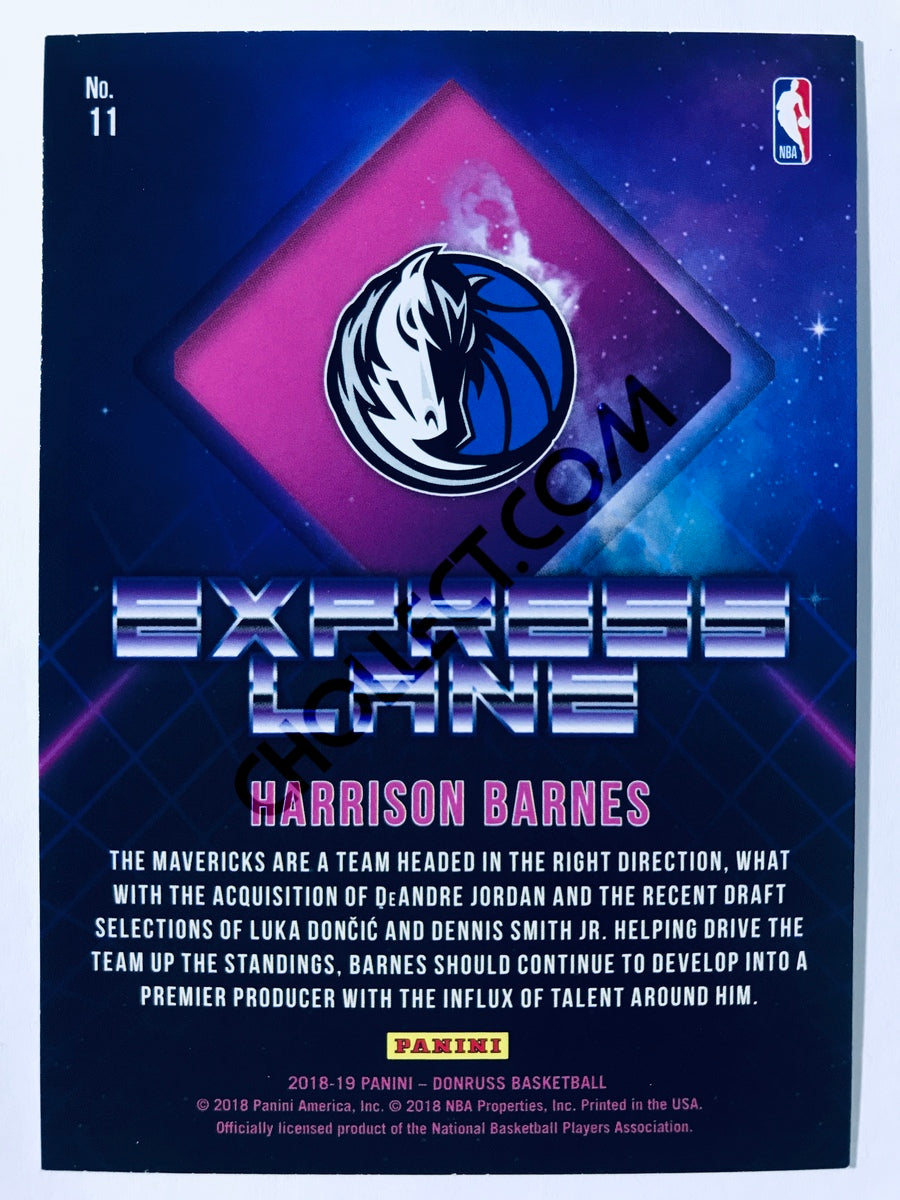 Harrison Barnes - Dallas Mavericks 2018-19 Panini Donruss Express Lane Insert #11