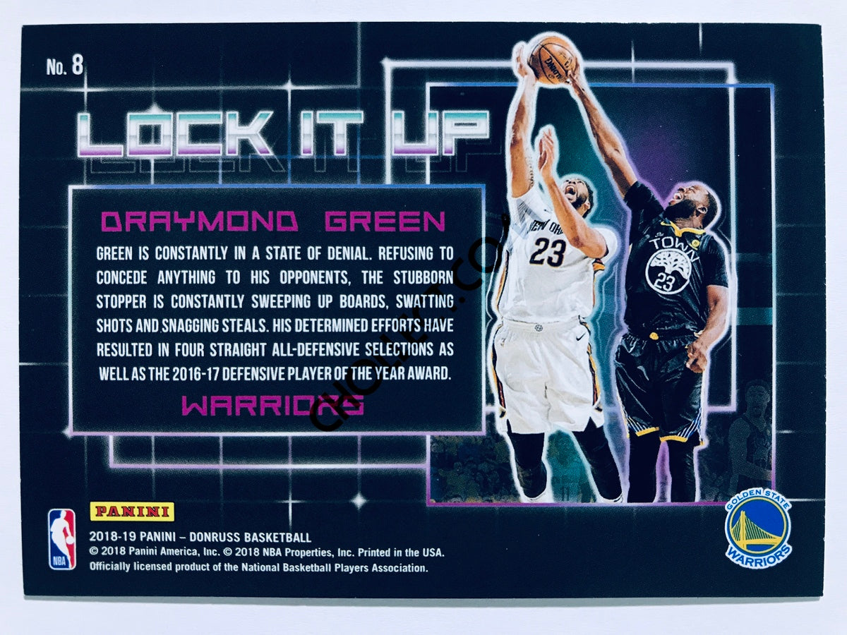Draymond Green - Golden State Warriors 2018-19 Panini Donruss Lock It Up Insert #8