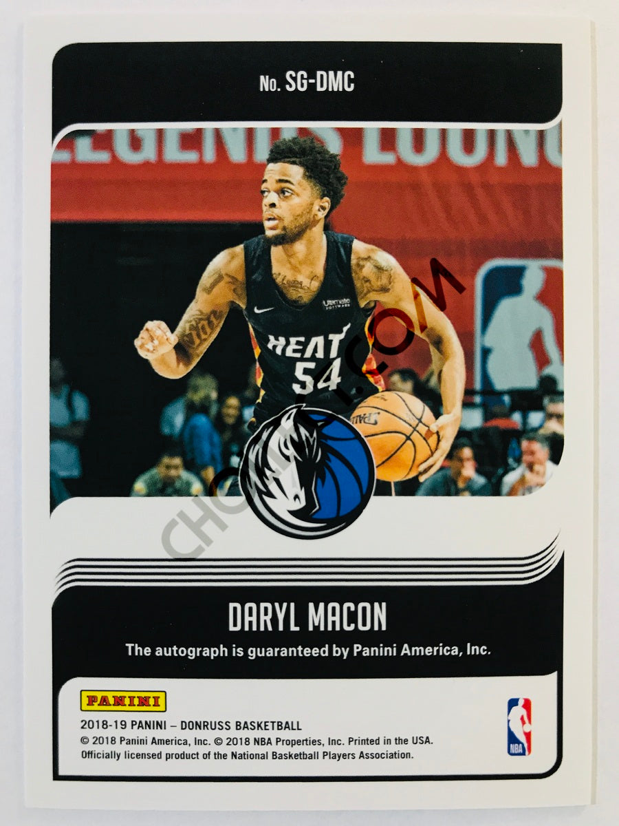 Daryl Macon - Dallas Mavericks 2018-19 Panini Donruss Signature Series #SG-DMC