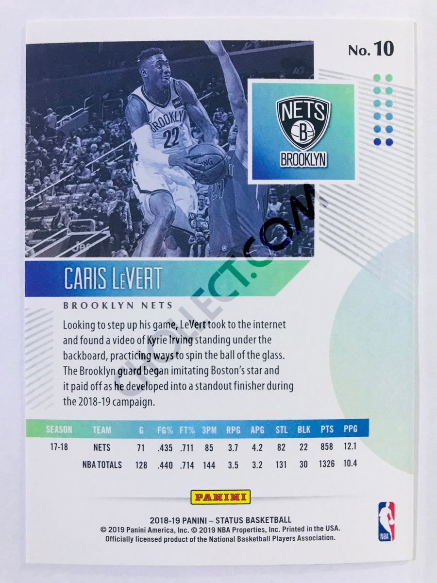 Caris LeVert - Brooklyn Nets 2018-19 Panini Status #10