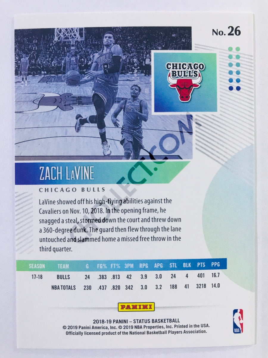 Zach LaVine - Chicago Bulls 2018-19 Panini Status #26