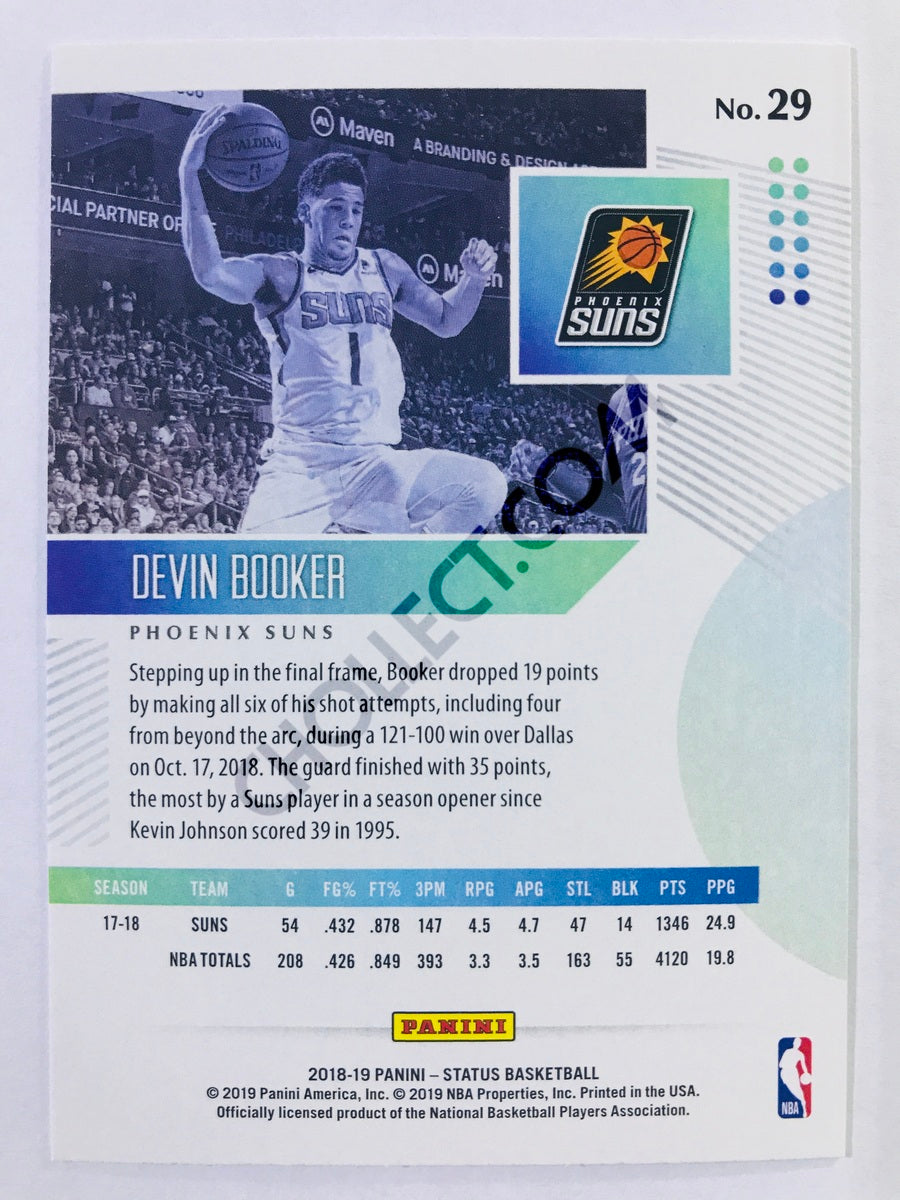 Devin Booker - Phoenix Suns 2018-19 Panini Status #29