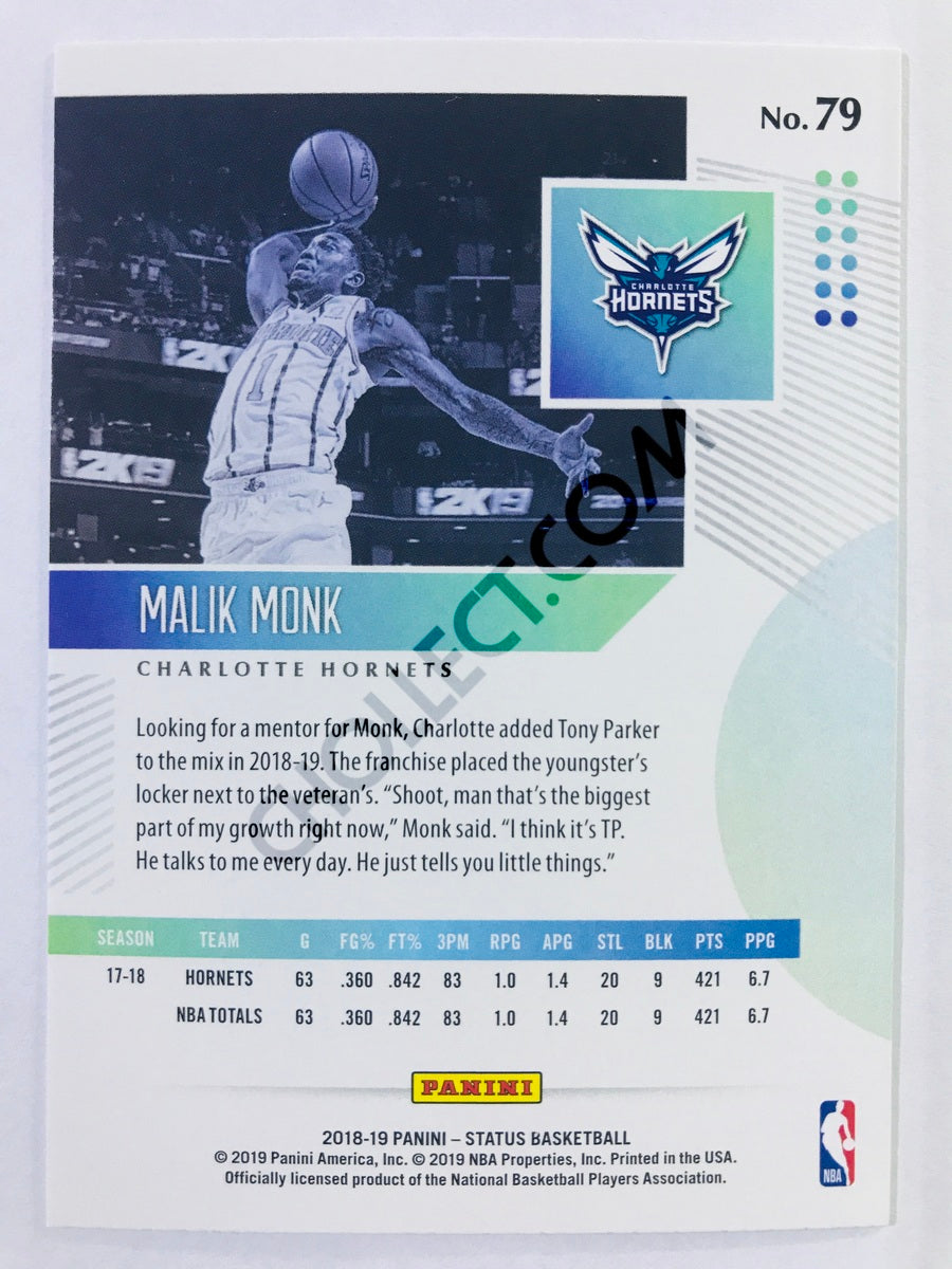 Malik Monk - Charlotte Hornets 2018-19 Panini Status #79