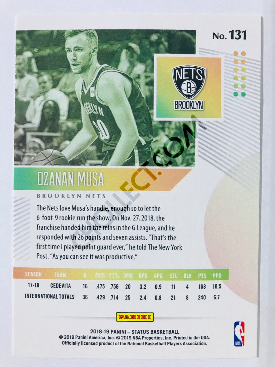 Dzanan Musa - Brooklyn Nets 2018-19 Panini Status Blue Parallel RC Rookie #131