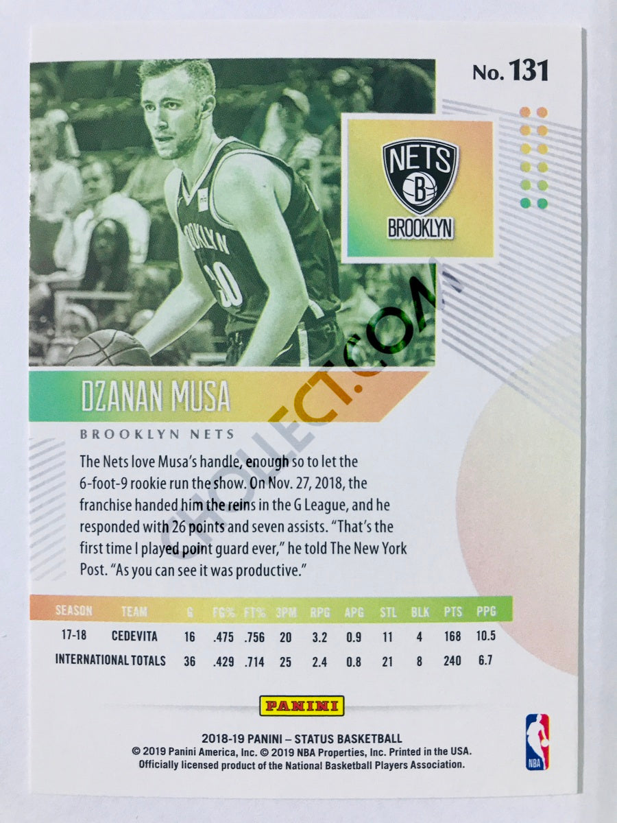Dzanan Musa - Brooklyn Nets 2018-19 Panini Status Orange Parallel RC Rookie #131