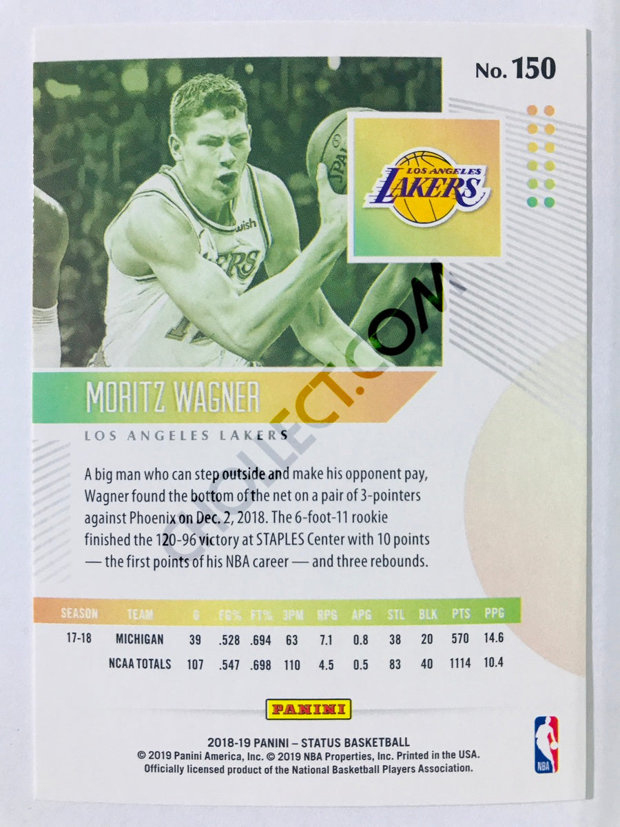 Moritz Wagner - Los Angeles Lakers 2018-19 Panini Status Orange Parallel RC Rookie #150
