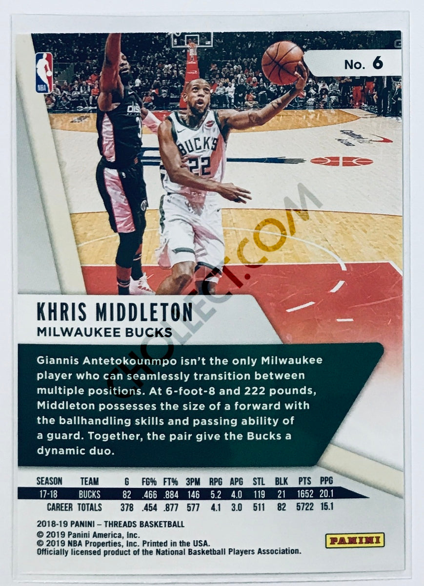 Khris Middleton - Milwaukee Bucks 2018-19 Panini Threads #6