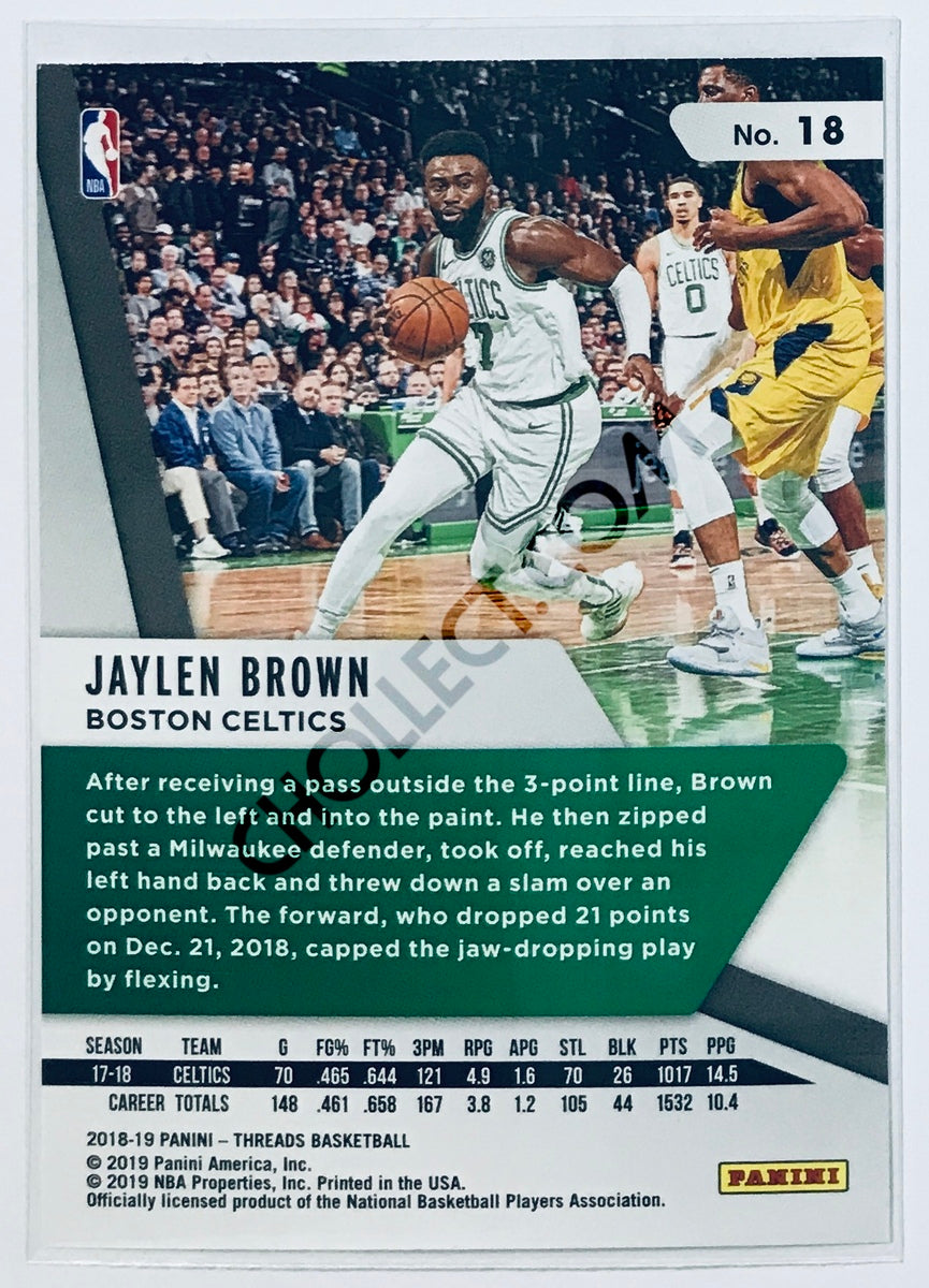 Jaylen Brown - Boston Celtics 2018-19 Panini Threads #18