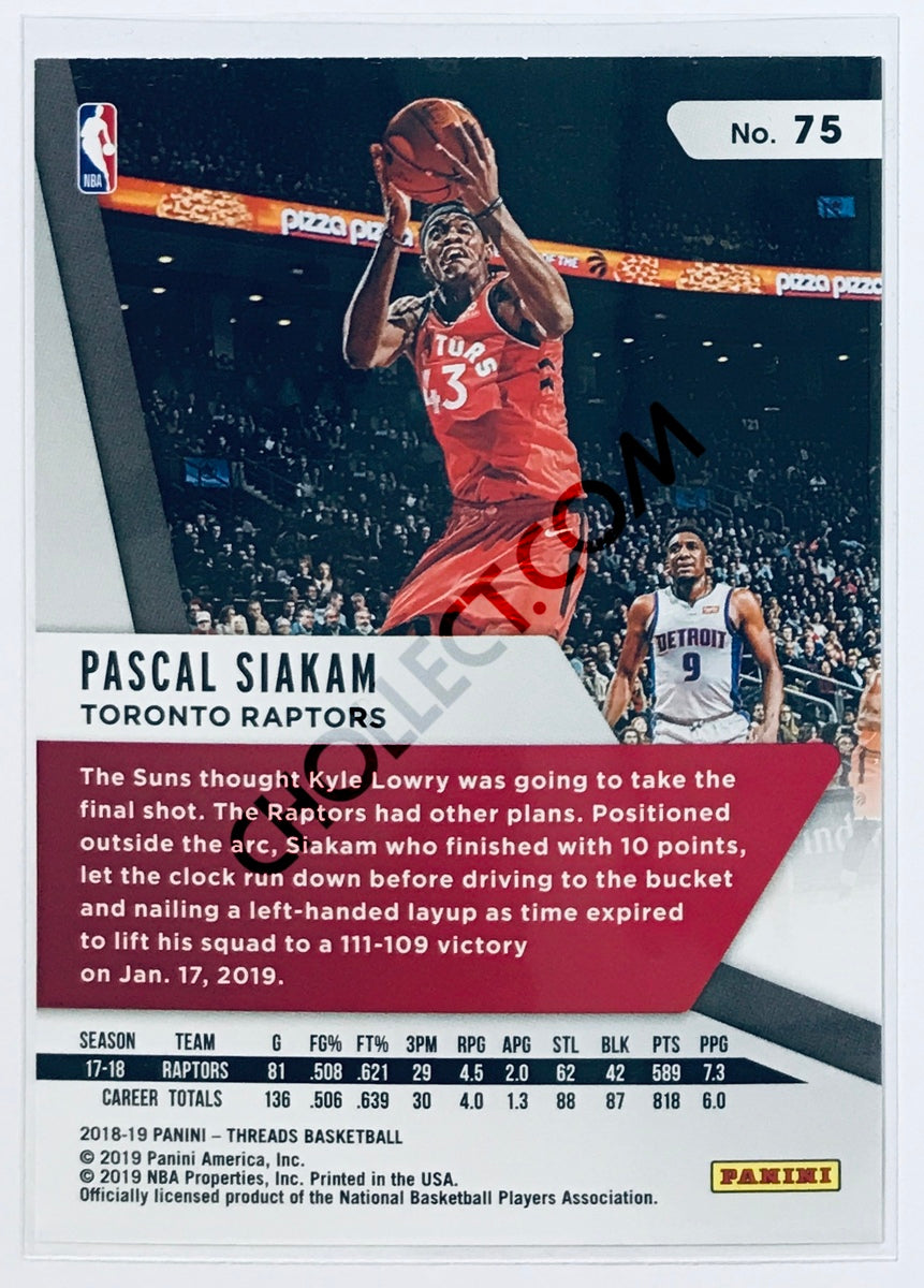 Pascal Siakam - Toronto Raptors 2018-19 Panini Threads #75