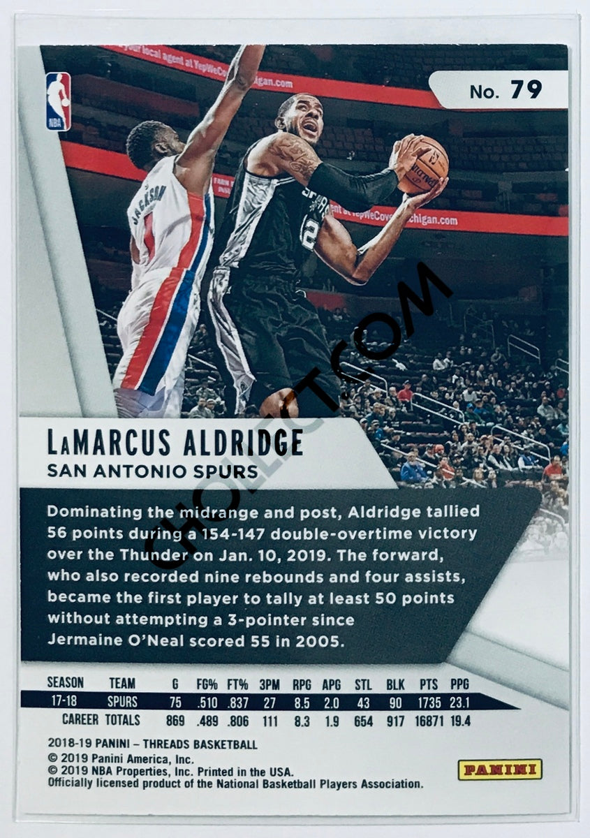 LaMarcus Aldridge - San Antonio Spurs 2018-19 Panini Threads #79