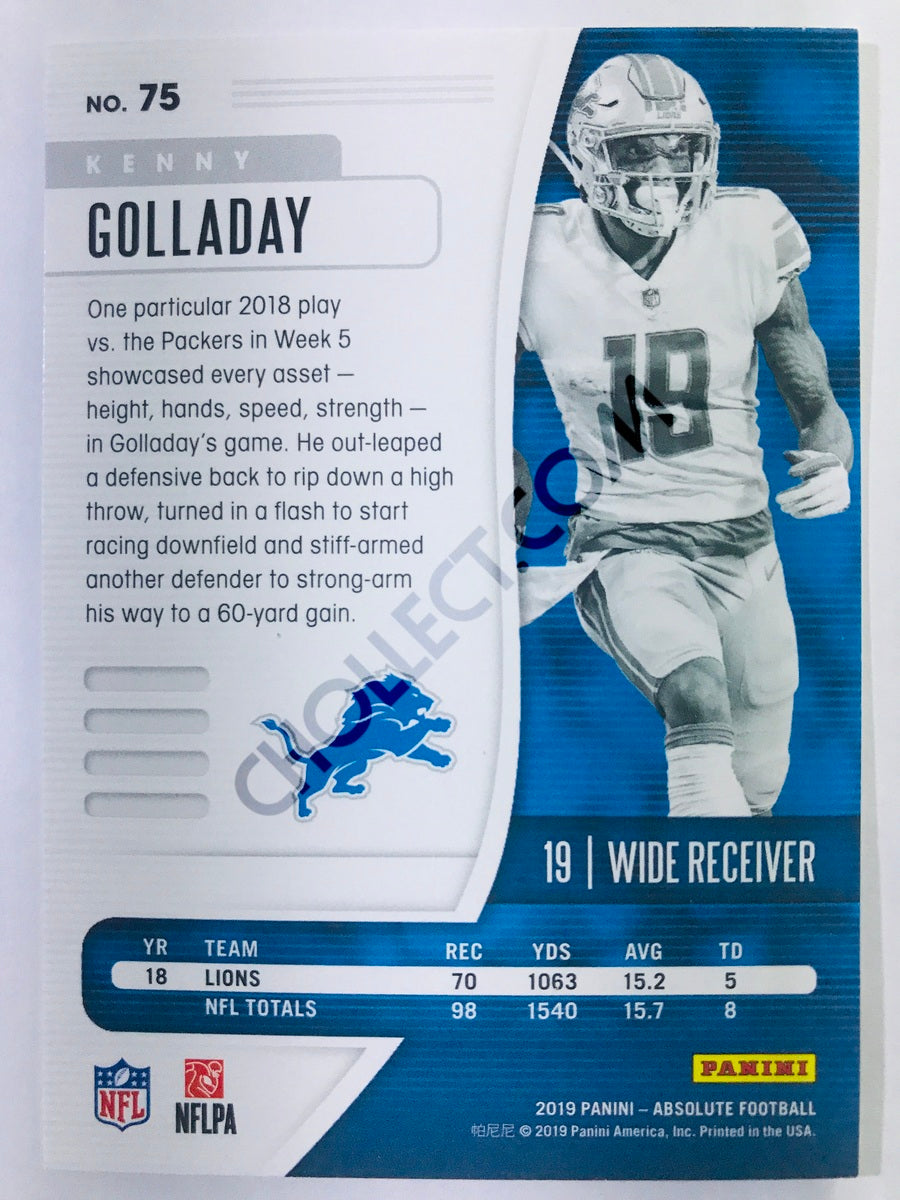 Kenny Golladay - Detroit Lions 2019-20 Panini Absolute #75