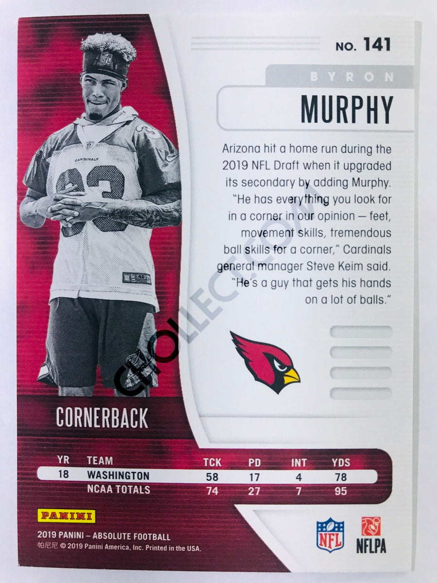 Byron Murphy - Arizona Cardinals 2019-20 Panini Absolute RC Rookie #141