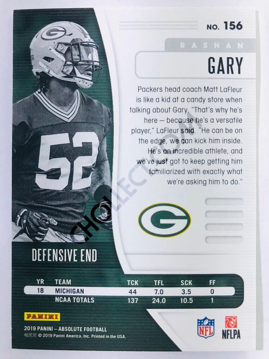 Rashan Gary - Green Bay Packers 2019-20 Panini Absolute RC Rookie #156