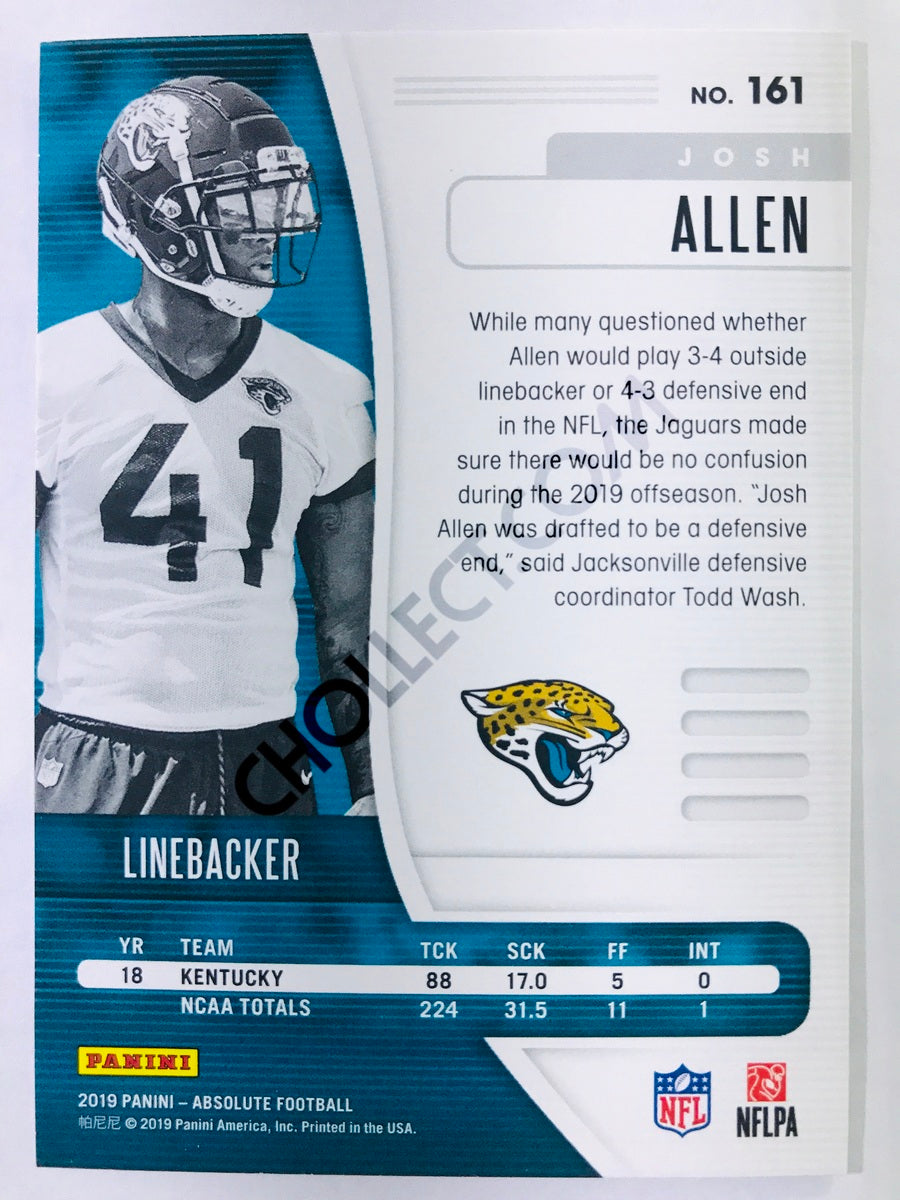 Josh Allen - Jacksonville Jaguars 2019-20 Panini Absolute RC Rookie #161