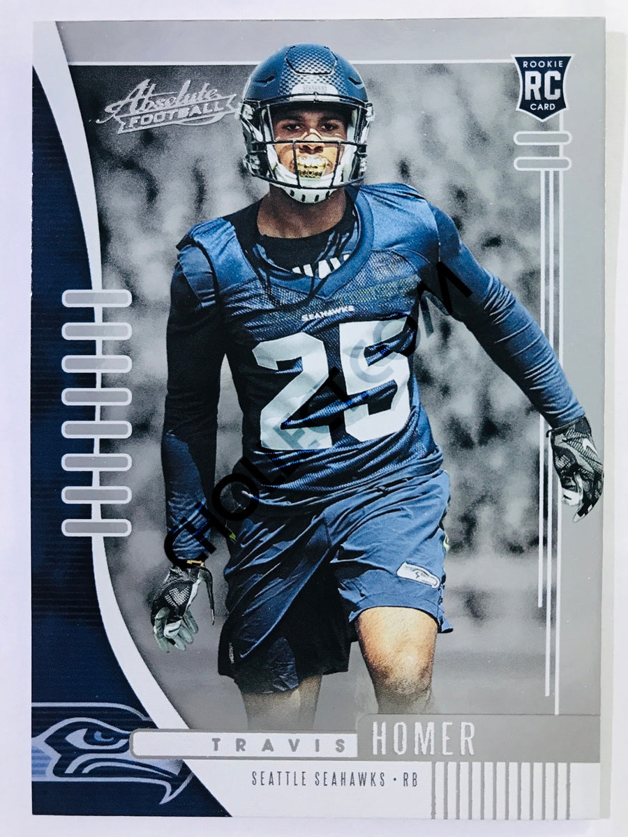 : Travis Homer 2019 Panini Absolute #187 NM-MT RC Rookie Seahawks  Football NFL : Collectibles & Fine Art