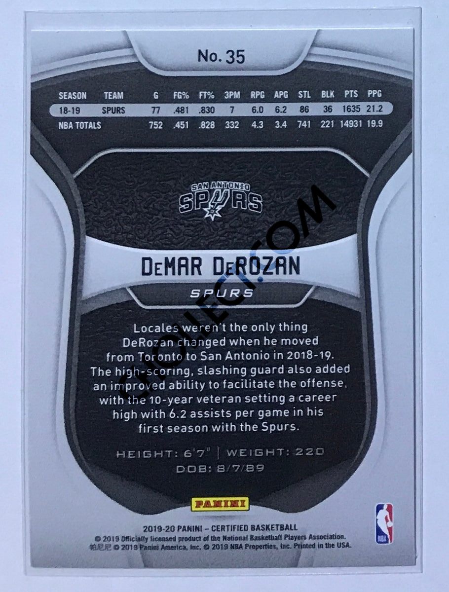 Demar Derozan - San Antonio Spurs 2019-20 Panini Certified Red Parallel #35