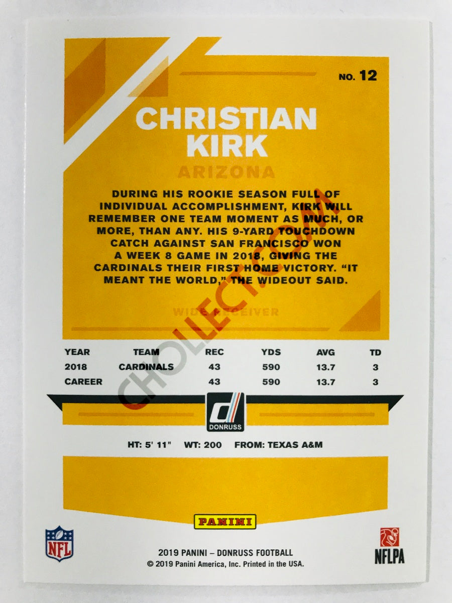 Christian Kirk - Arizona Cardinals 2019-20 Panini Donruss #12