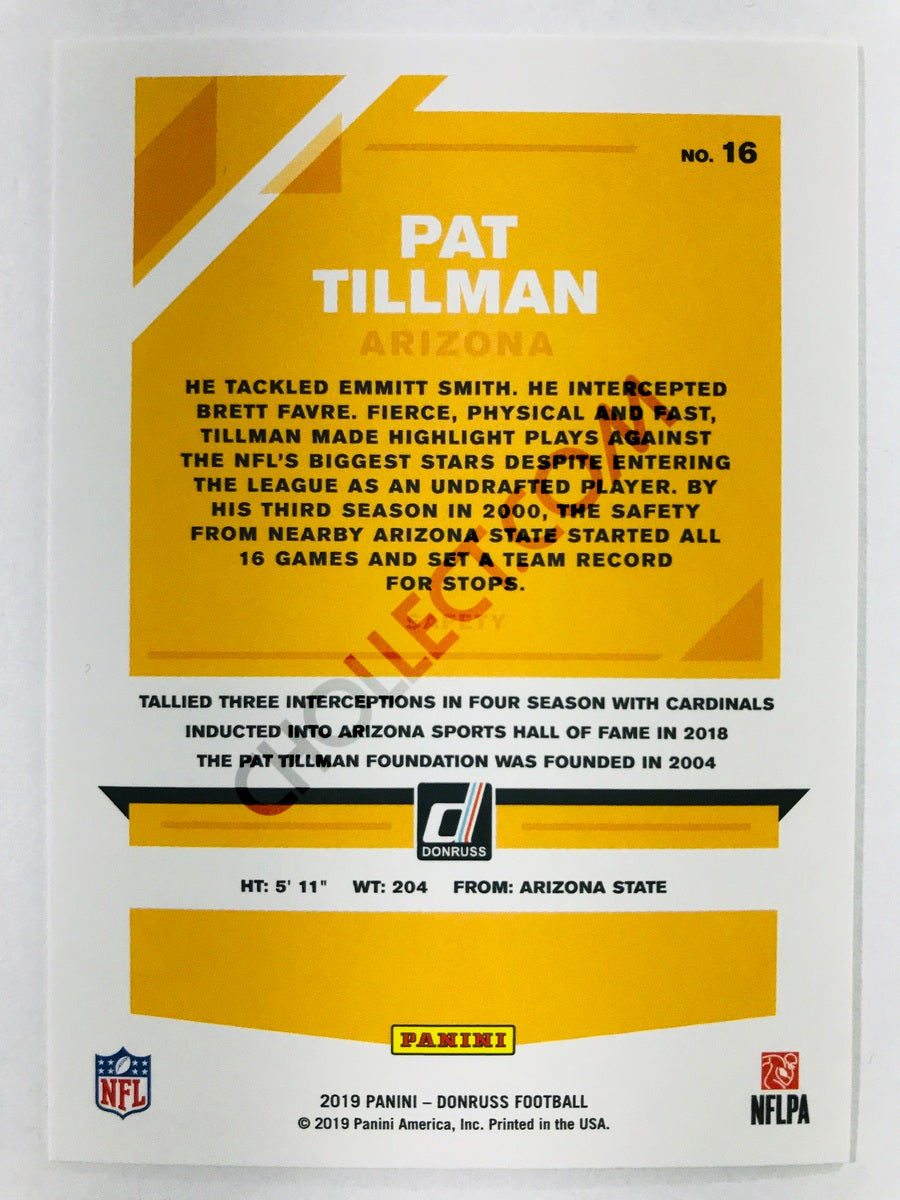 Pat Tillman - Arizona Cardinals 2019-20 Panini Donruss #16