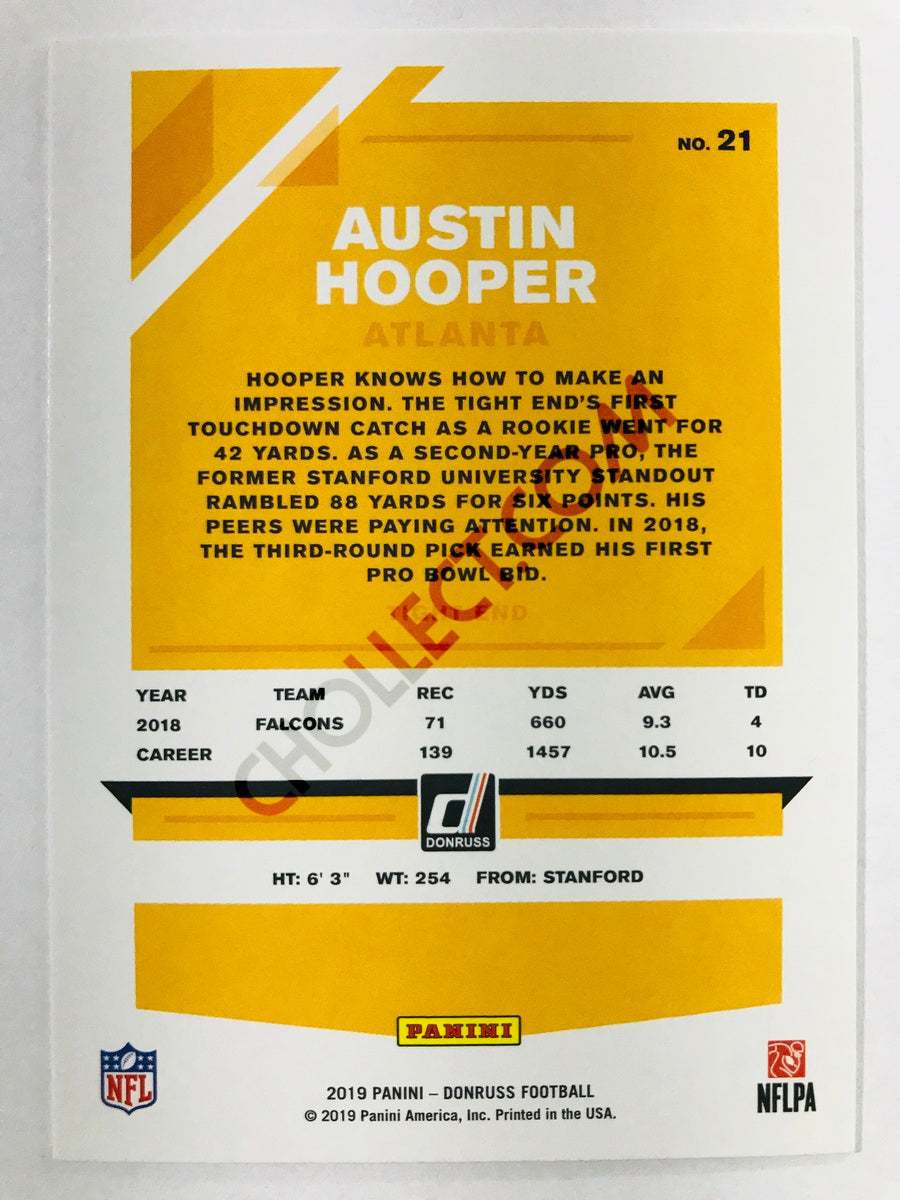 Austin Hooper - Atlanta Falcons 2019-20 Panini Donruss #21