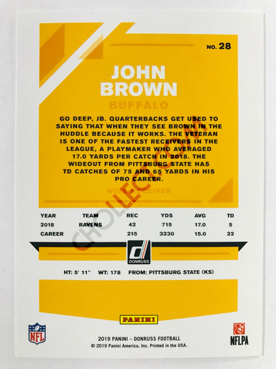John Brown - Buffalo Bills 2019-20 Panini Donruss #28