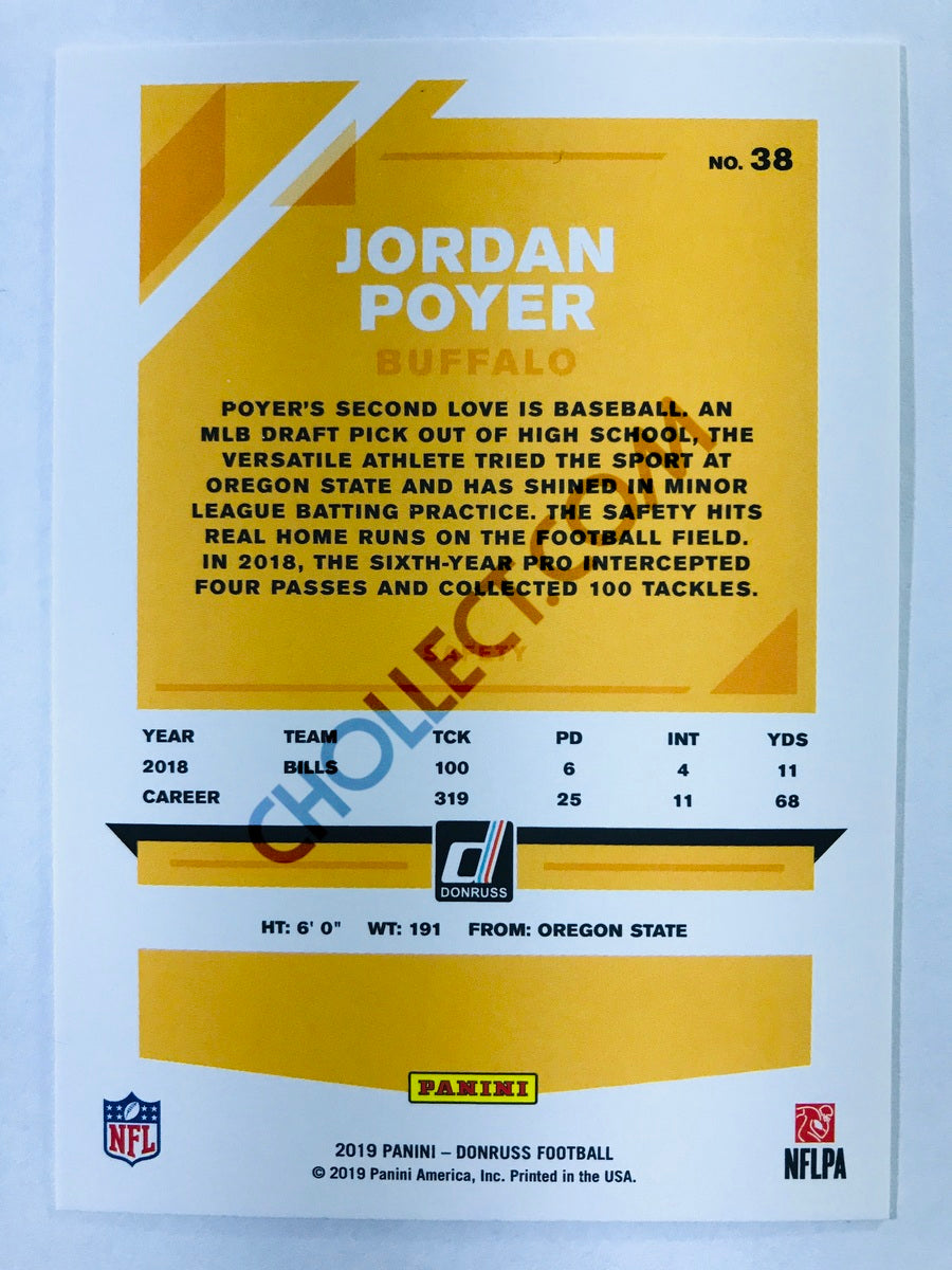 Jordan Poyer - Buffalo Bills 2019-20 Panini Donruss #38