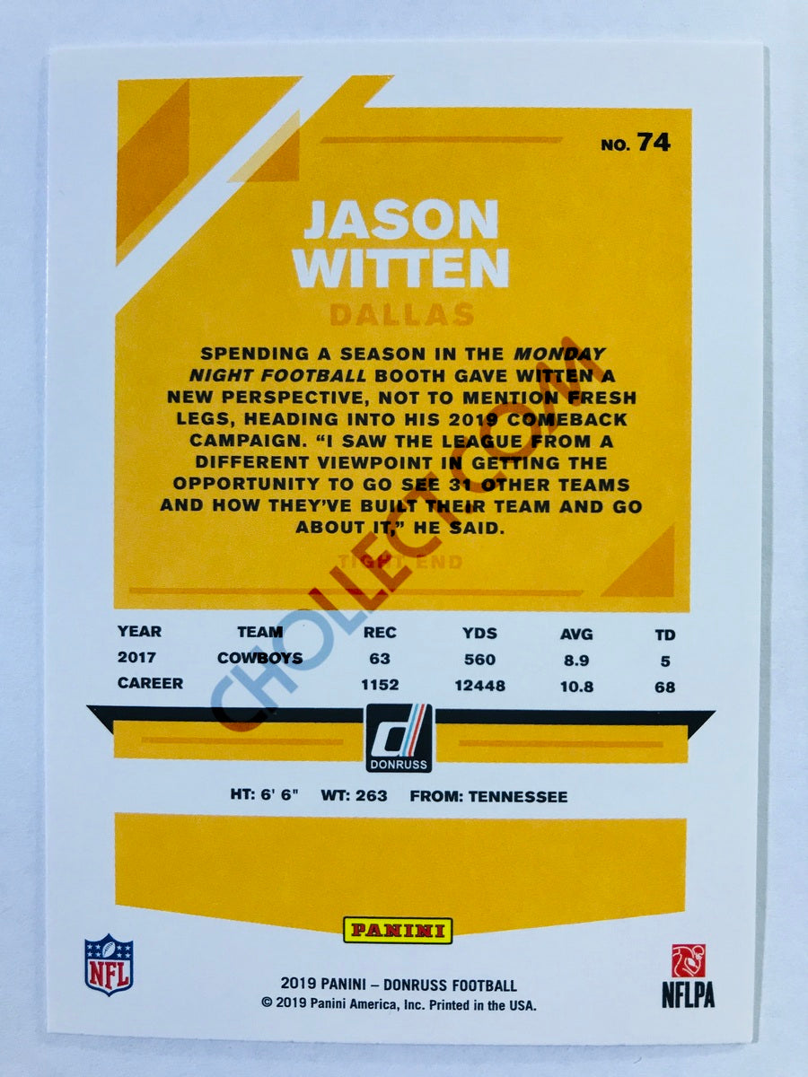 Jason Witten - Dallas Cowboys 2019-20 Panini Donruss #74